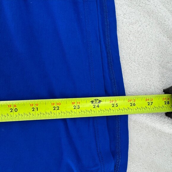 Bebe Womens Blue Graphic T-Shirt With Sunset Print - Picture 6 of 7